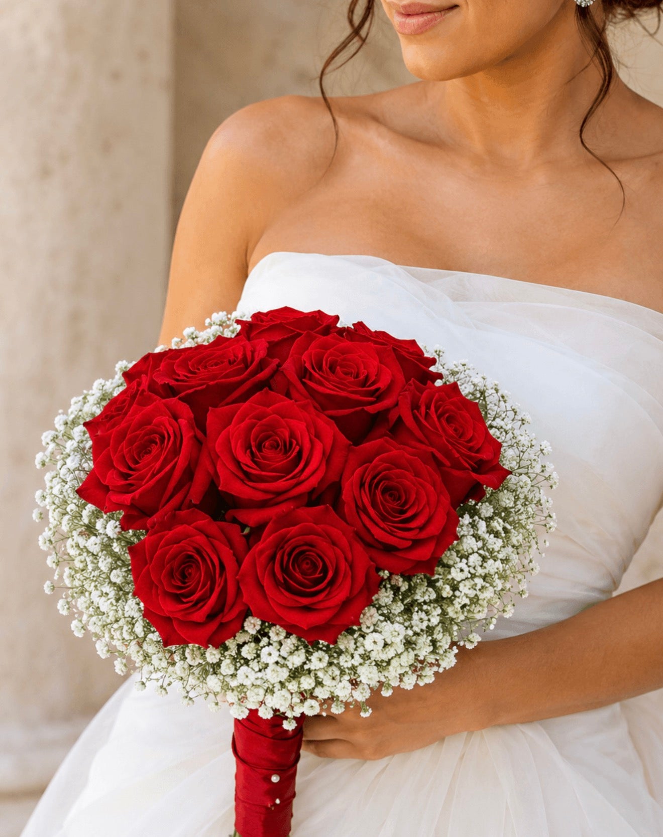 Red Bridal Bliss Bouquet