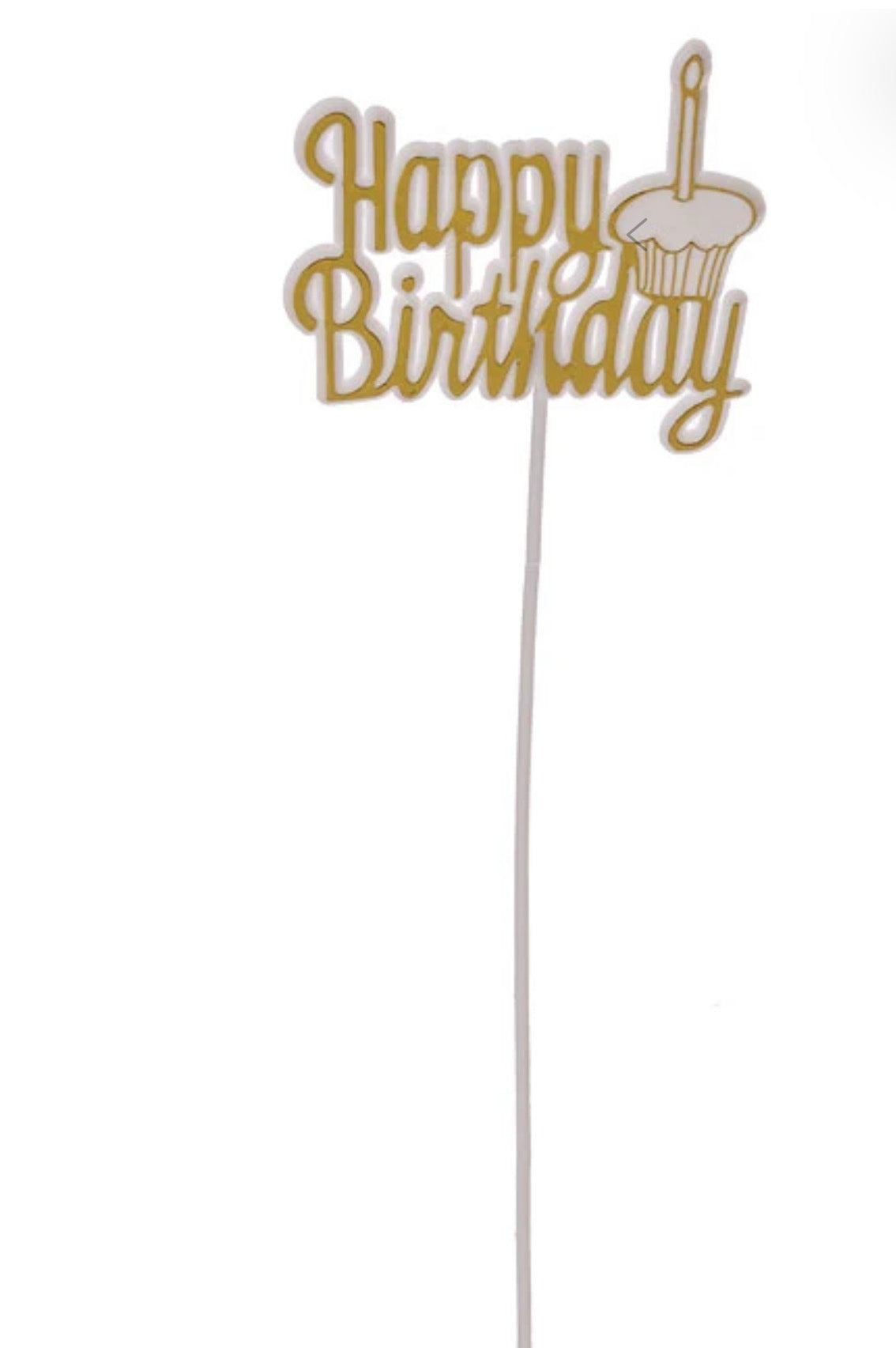 12 inch birthday floral pick