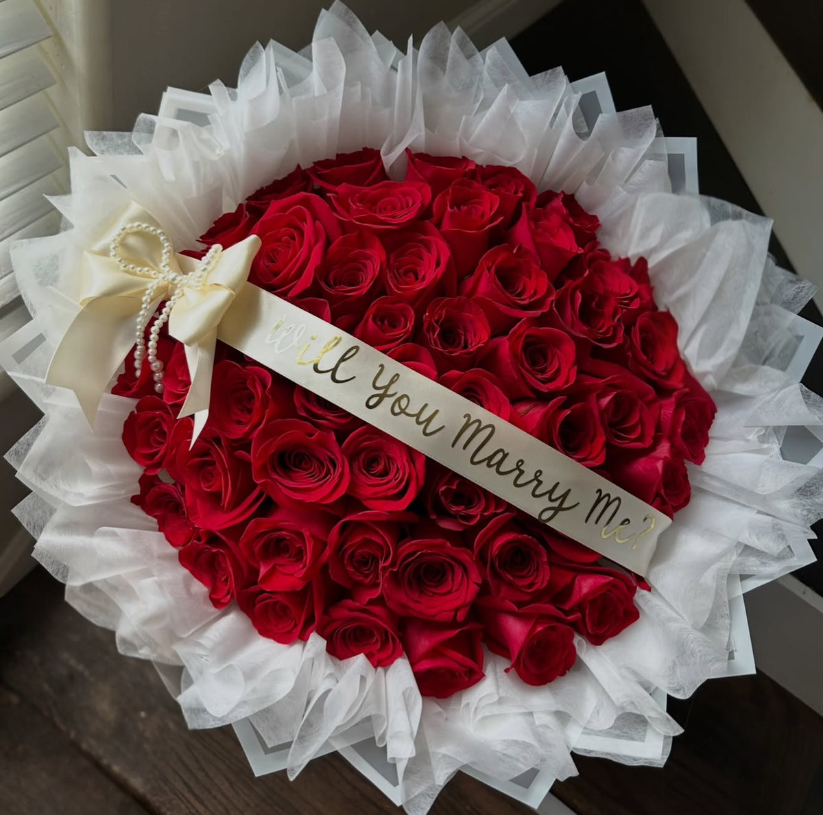 Will you marry me bouquet