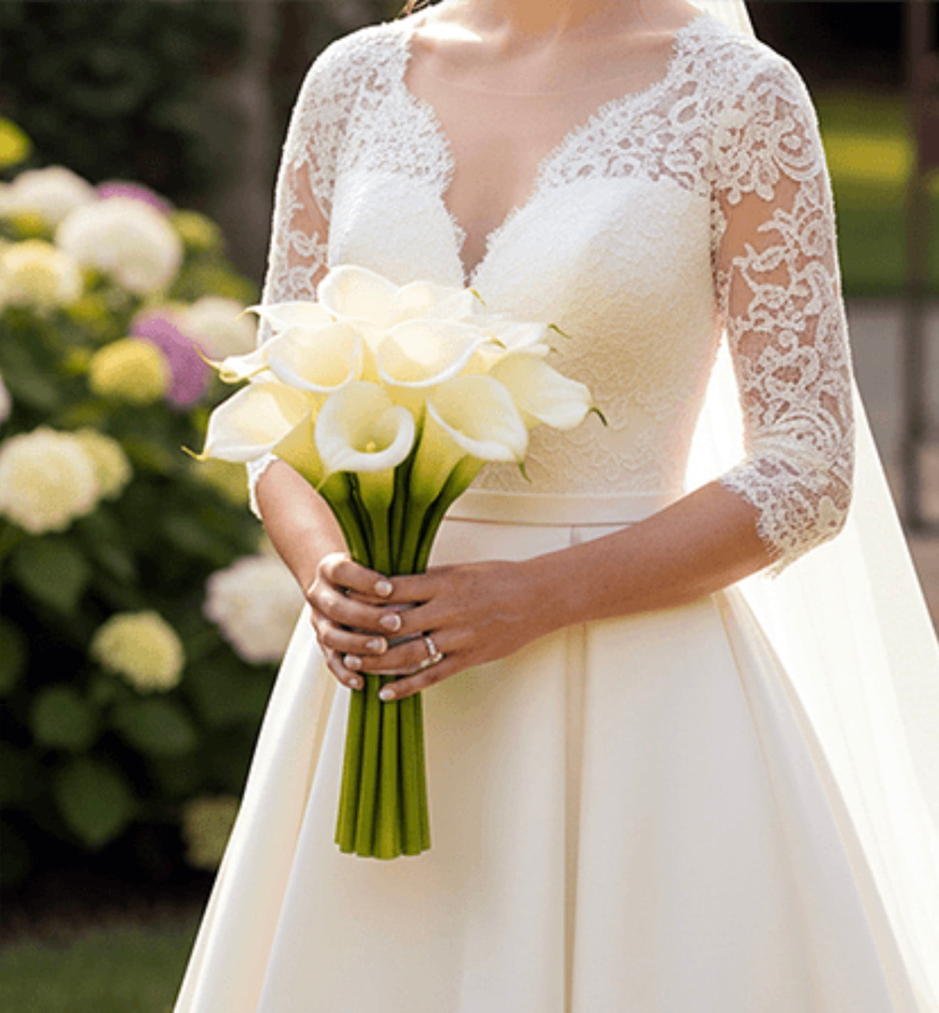 White Calla Lily bridal bouquet