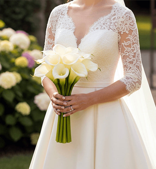 White Calla Lily bridal bouquet