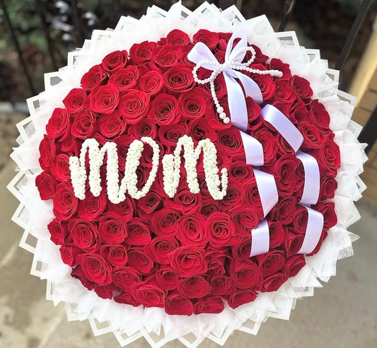 100 roses + mom topper