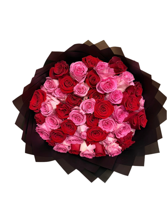 Red + Pink roses